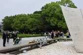 Denmark's King Frederik X pays respects to atomic bomb victims at Hiroshima Peace Memorial Park