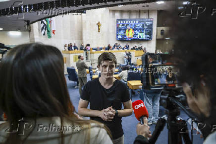 Coletiva do vereador lucas pavanato sobre agressão na câmara municipal de são paulo