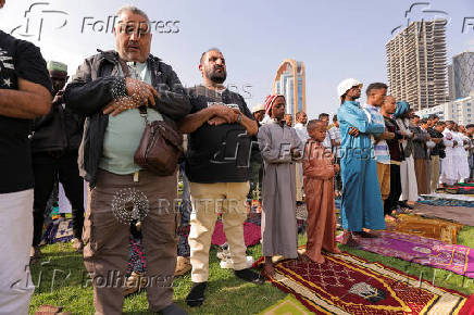 Ethiopian Muslims celebrate the Eid al-Adha, in Addis Ababa