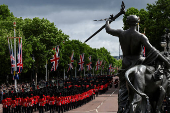 Colonel's review rehearsal for Trooping the Colour, in London