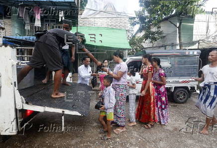 Meat distributed during Eid al-Adha celebrations in Myanmar