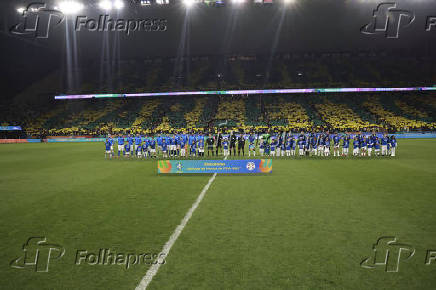 Partida das eliminatórias sul-americanas da copa do mundo de 2026 entre brasil x paraguai