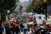 One of several nationwide ?No Kings? protests against President Trump in San Francisco