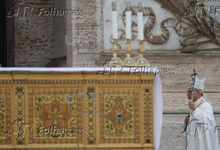 Pope Leo XIV presides over mass outside Rome's Archbasilica of Saint John Lateran
