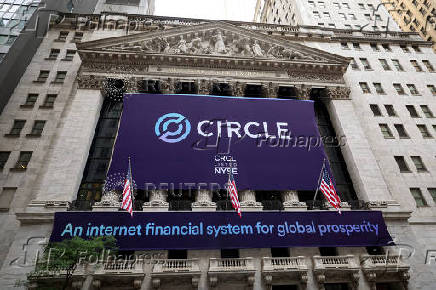 Circle Internet Group, the issuer of one of the world?s biggest stablecoins, holds IPO at the NYSE in New York