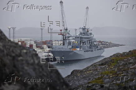 The German Navy ship FGS Berlin visits Greenland