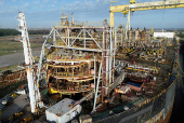Work on Brazil's first dismantling of a Petrobras platform starts a year late