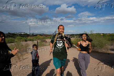 Protest to stop the sale of Oak Flat, land considered sacred by the Apache, to Resolution Copper in Phoenix, Arizona