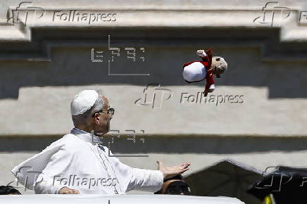 Pope Leo attends his weekly general audience