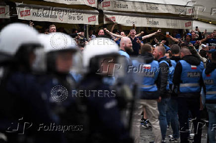 Conference League - Final - Real Betis & Chelsea fans gather in Wroclaw