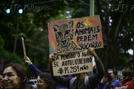 Protesto em São José dos Campos contra o PL da Devastação