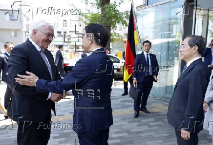 German President Frank-Walter Steinmeier visits the Institute of Science in Tokyo