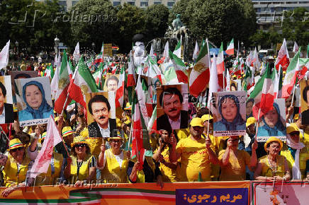Protest against the Iranian regime, in Berlin