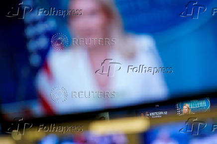 White House Press Secretary Karoline Leavitt holds a press briefing at the White House in Washington