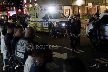 Ambulance transfer of slain NYPD officer Didarul Islam, in New York City