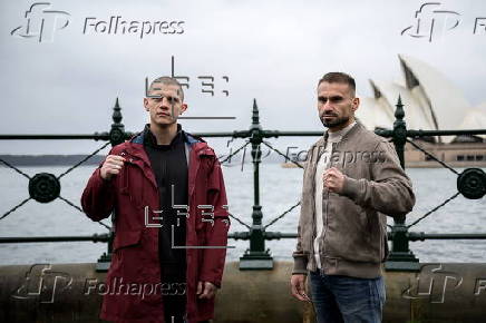 Press event ahead of bout between Nikita Tszyu and Lulzim Ismaili in Sydney
