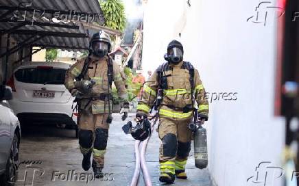 Incêndio na rua riachuelo centro do rio de janeiro.