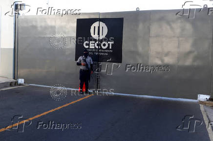 FILE PHOTO: Media tour at CECOT prison in Tecoluca