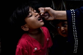 Polio vaccination campaign in Pakistan