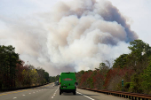 Wildfire in New Jersey