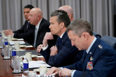 U.S. Defense Secretary Hegseth meets with NATO Secretary General Rutte at the Pentagon in Washington