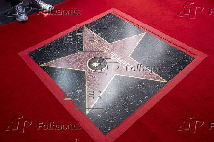 US actor Ellen Pompeo receives her Hollywood Walk of Fame star