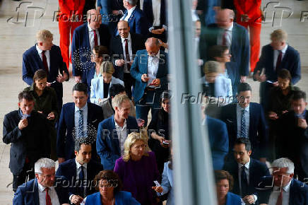 Election of a new German Chancellor, in Berlin