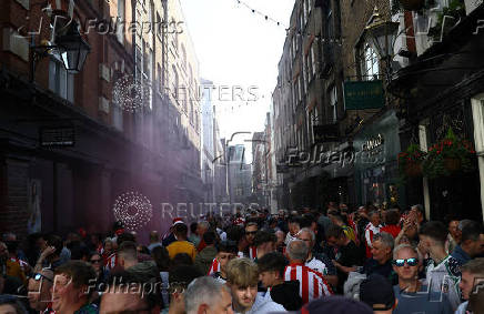 Championship Playoff Final - Fans in London ahead of Sheffield United v Sunderland
