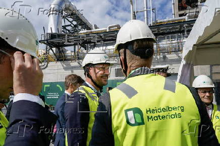 Opening ceremony of carbon capture plant in Brevik