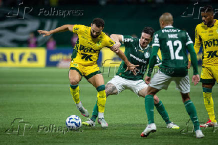 Partida entre palmeiras e mirassol pelo brasileirão de futebol