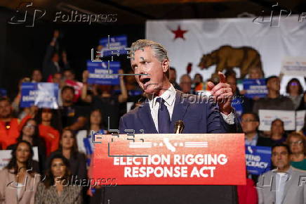 California Governor Newsom speaks on Trump's gerrymandering attempts