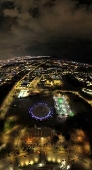 Vista aérea em brasília nesta noite de quarta-feira