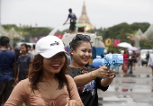 Myanmar Thingyan water festival
