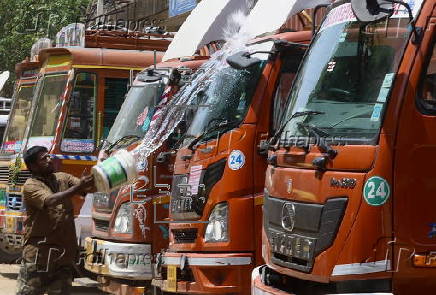 Diesel price hike sparks strike by Karnataka lorry owners and associations in Bangalore