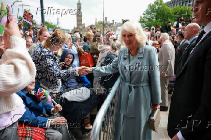 Britain's King Charles and Queen Camilla visit Bradford