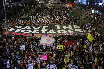 Tel Aviv protest calls for Gaza hostage deal