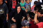 Funeral of Palestinians killed in Israeli strikes, in Khan Younis