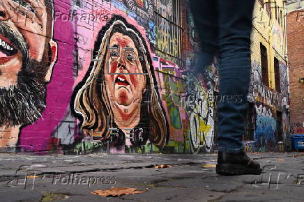 Mural of Erin Patterson in Melbourne
