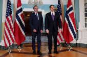 U.S. Secretary of State Marco Rubio meets Norway's Foreign Minister Espen Barth Eide, in Washington