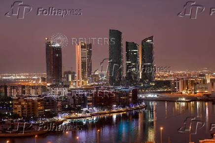 A general view of the skyline in downtown Manama
