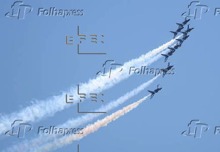 Black Eagles perform airshow in Seoul