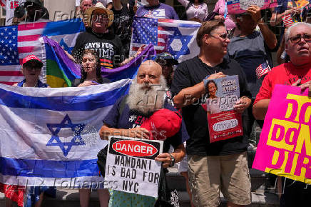 Rally against Zohran Mamdani for New York City Mayor