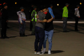 Venezuelan migrants who had been detained in El Salvador arrive to Venezuela