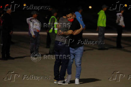 Venezuelan migrants who had been detained in El Salvador arrive to Venezuela