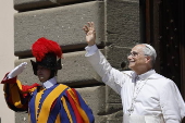 Pope Leo XIV leads Angelus prayer at Castel Gandolfo