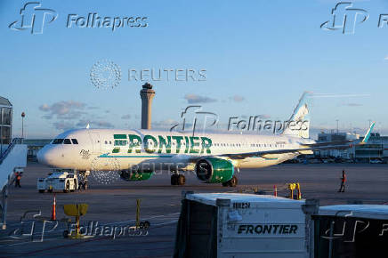 FILE PHOTO: Air Traffic Control Tower is seen at Denver International Airport