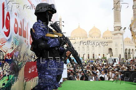 Houthis protest against Israel over Gaza conflict