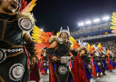 Desfile da escola de samba Império da Casa Verde no Carnaval de SP