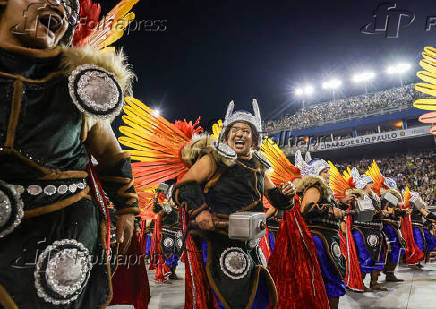 Desfile da escola de samba Império da Casa Verde no Carnaval de SP