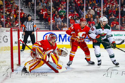 NHL: Minnesota Wild at Calgary Flames
